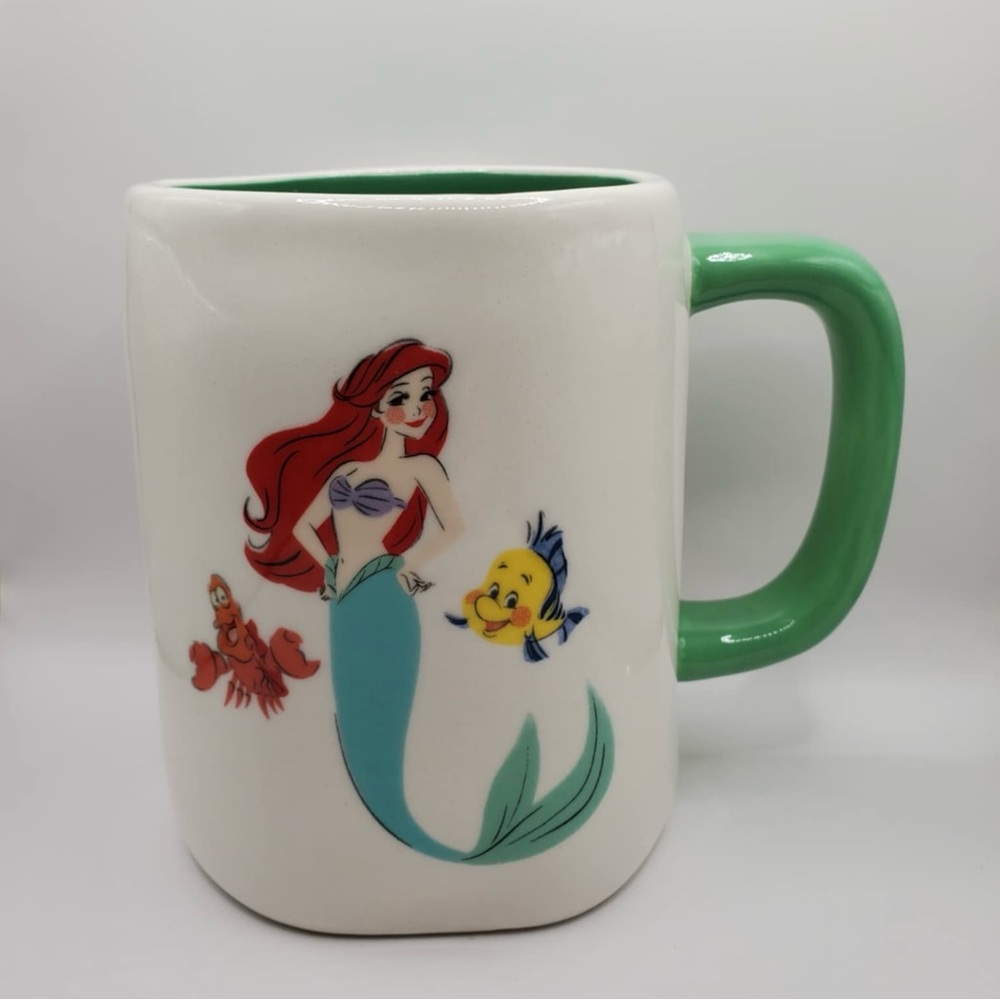 Disney x Rae Dunn Little Mermaid Ariel Mug with Seafoam Handle